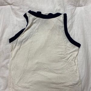White ribbed tank top